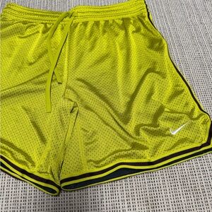 Nike Yellow Mesh Athletic Shorts